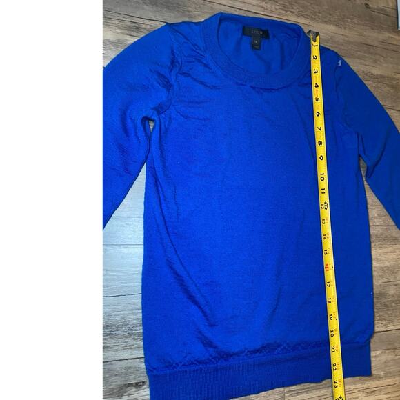 J. Crew Blue Quarter Sleeve Sweater - Size XS - Great Condition - Picture 6 of 11